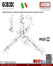 Operador Corrredizo Electromecanico GIBIDI 2500/2540., ADS Puertas & Portones Automaticos S.A. de C.V.